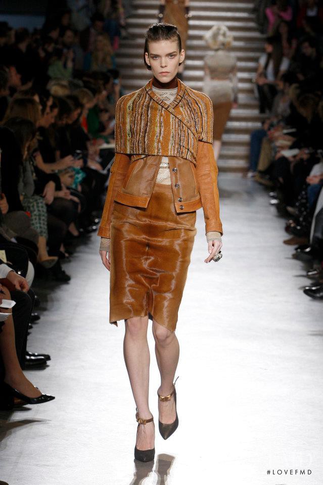 Meghan Collison featured in  the Missoni fashion show for Autumn/Winter 2012