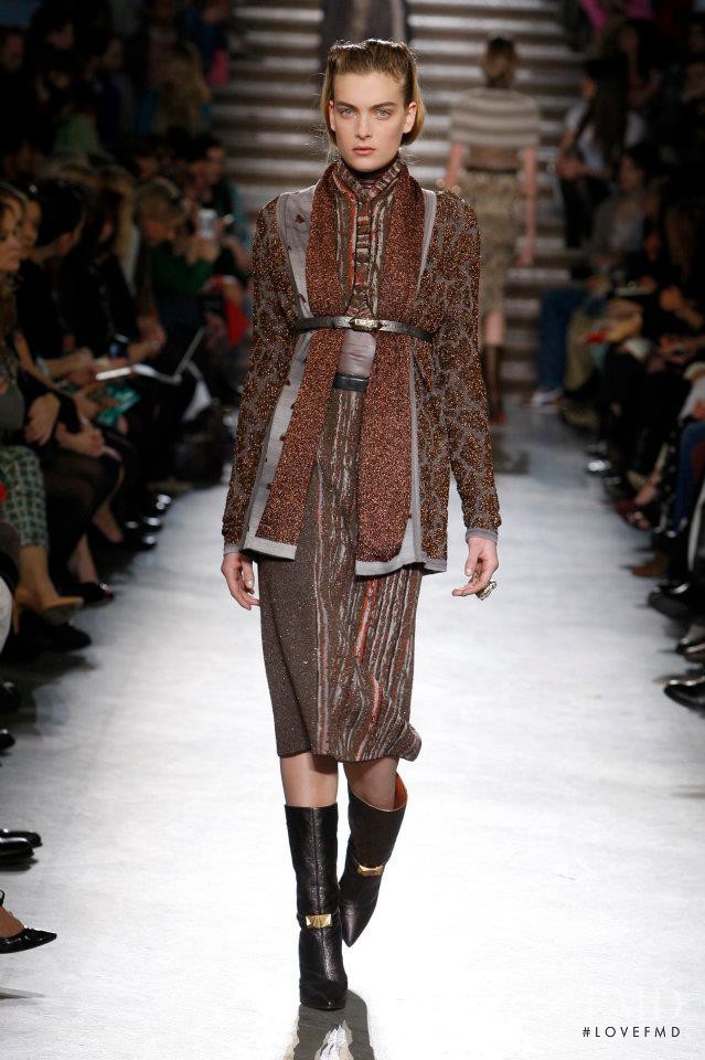 Ophelie Rupp featured in  the Missoni fashion show for Autumn/Winter 2012