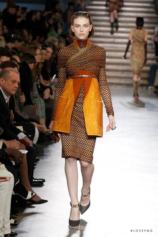 Karlina Caune featured in  the Missoni fashion show for Autumn/Winter 2012