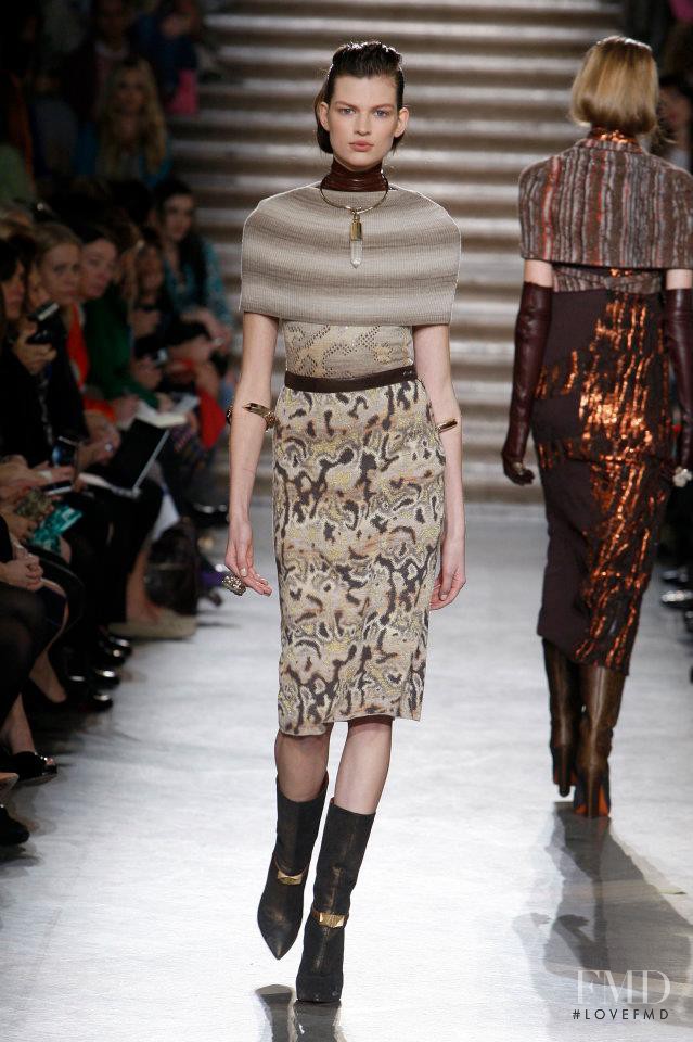 Bette Franke featured in  the Missoni fashion show for Autumn/Winter 2012