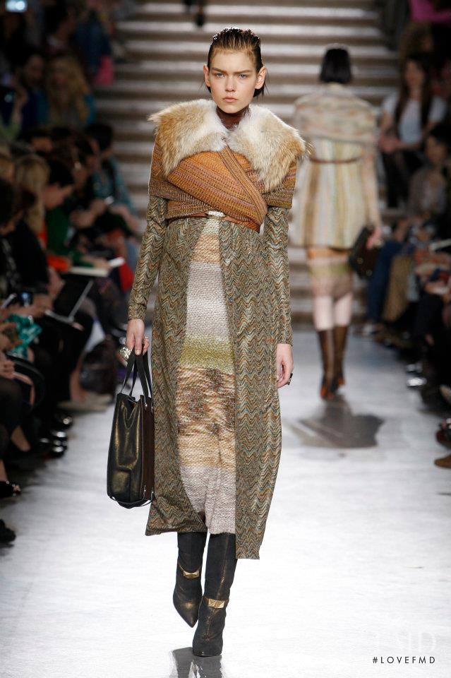 Kolfinna Kristofersdottir featured in  the Missoni fashion show for Autumn/Winter 2012