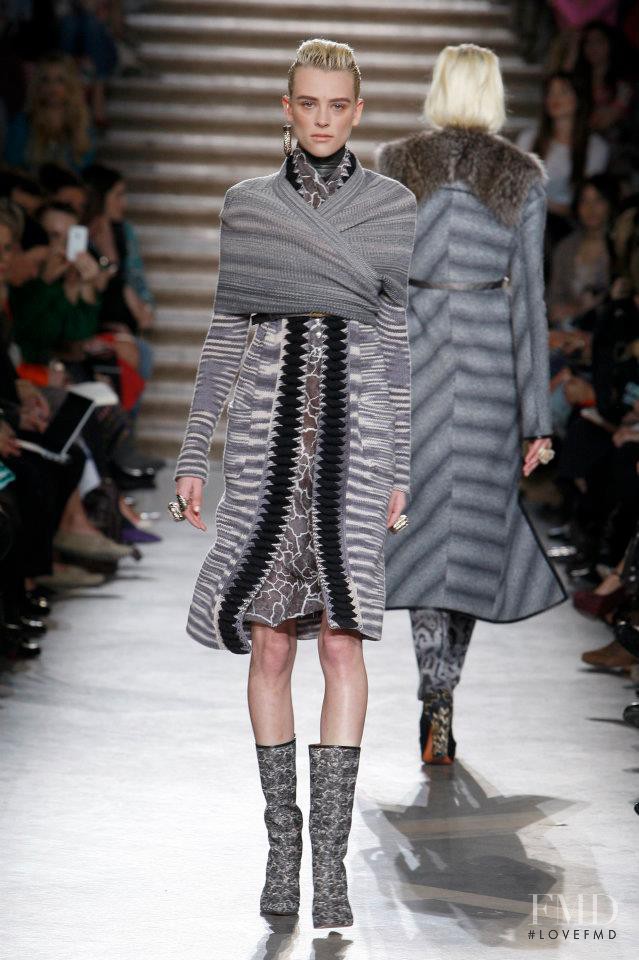 Milou van Groesen featured in  the Missoni fashion show for Autumn/Winter 2012