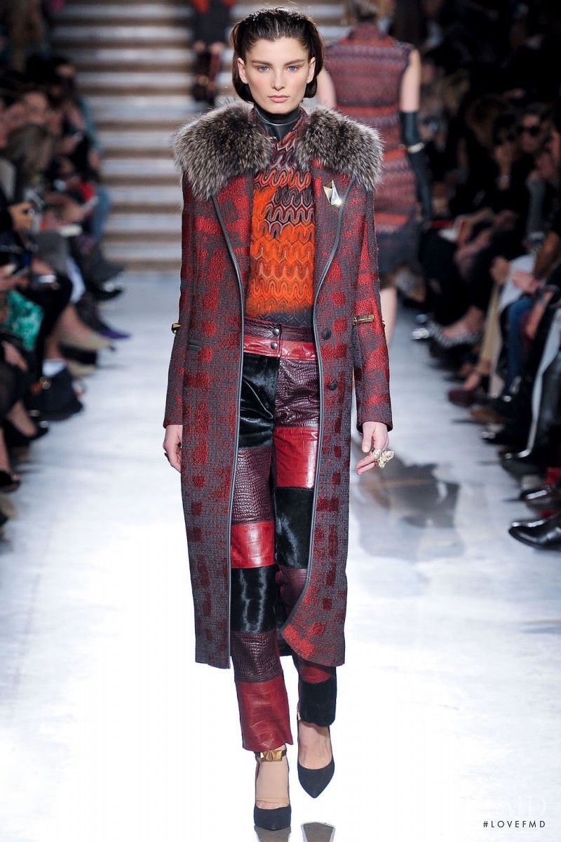 Ava Smith featured in  the Missoni fashion show for Autumn/Winter 2012