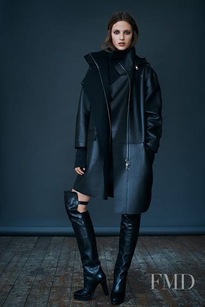 Julia Banas featured in  the AllSaints lookbook for Fall 2014