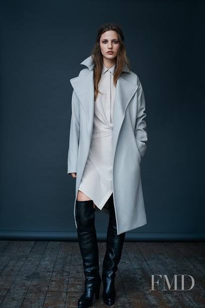 Julia Banas featured in  the AllSaints lookbook for Fall 2014