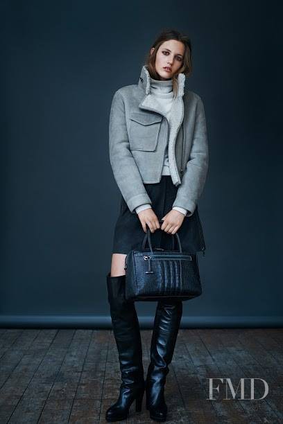 Julia Banas featured in  the AllSaints lookbook for Fall 2014