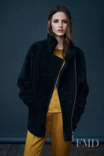 Julia Banas featured in  the AllSaints lookbook for Fall 2014