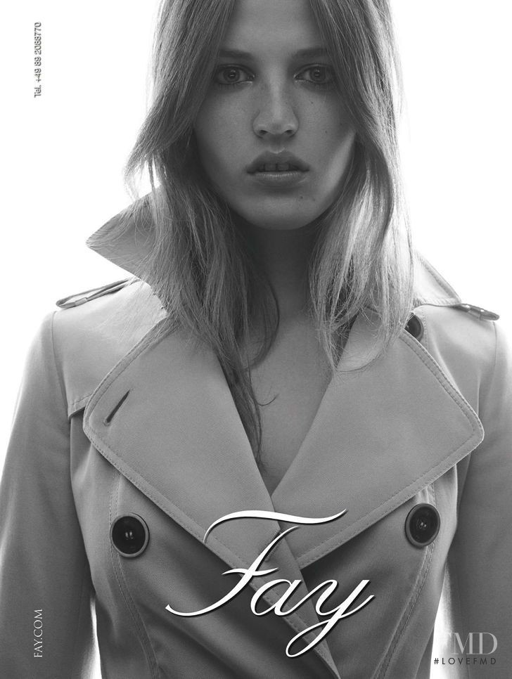 Julia Banas featured in  the Fay advertisement for Spring/Summer 2015