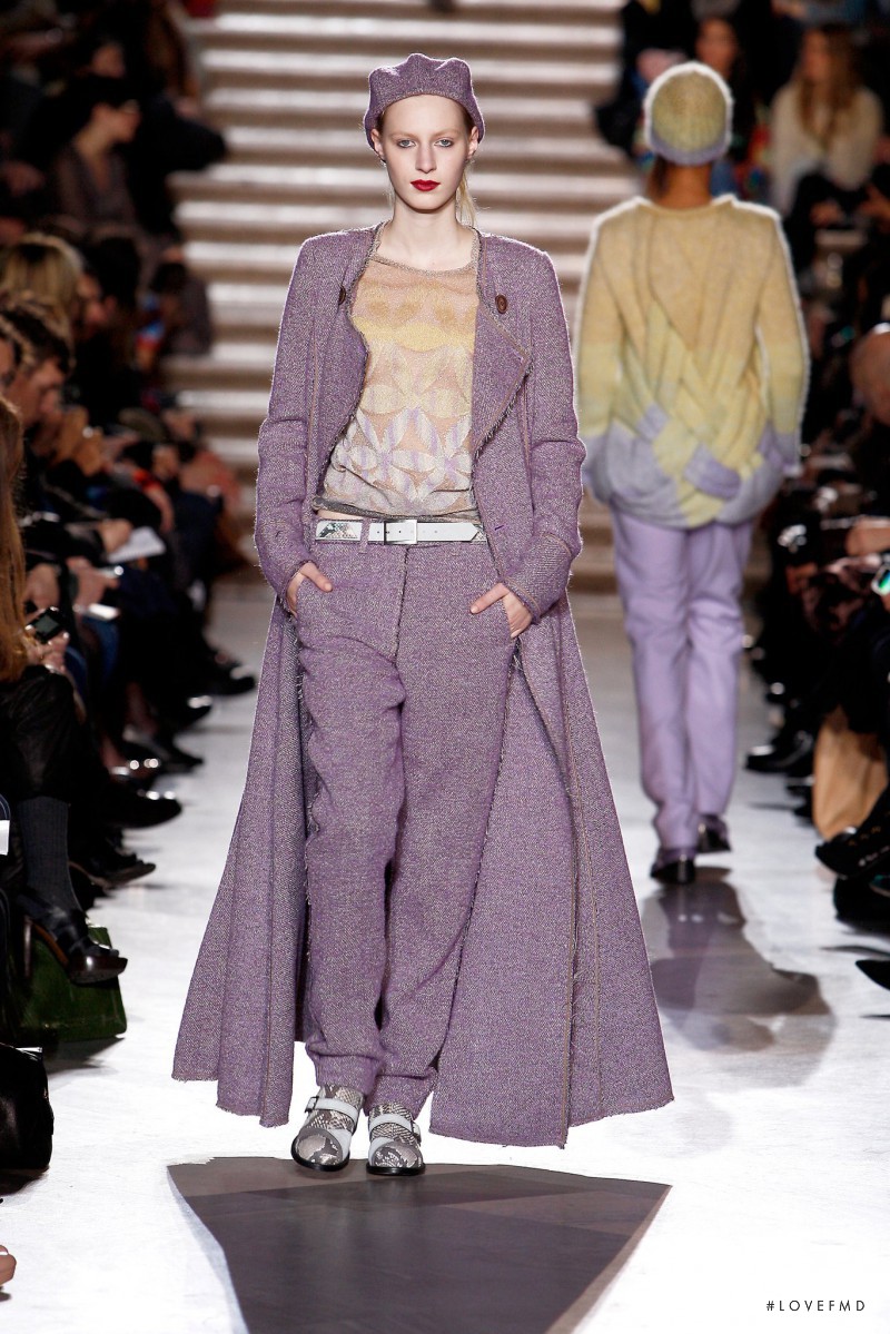 Julia Nobis featured in  the Missoni fashion show for Autumn/Winter 2011