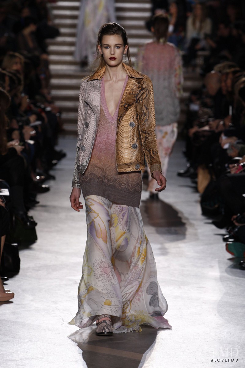 Colinne Michaelis featured in  the Missoni fashion show for Autumn/Winter 2011