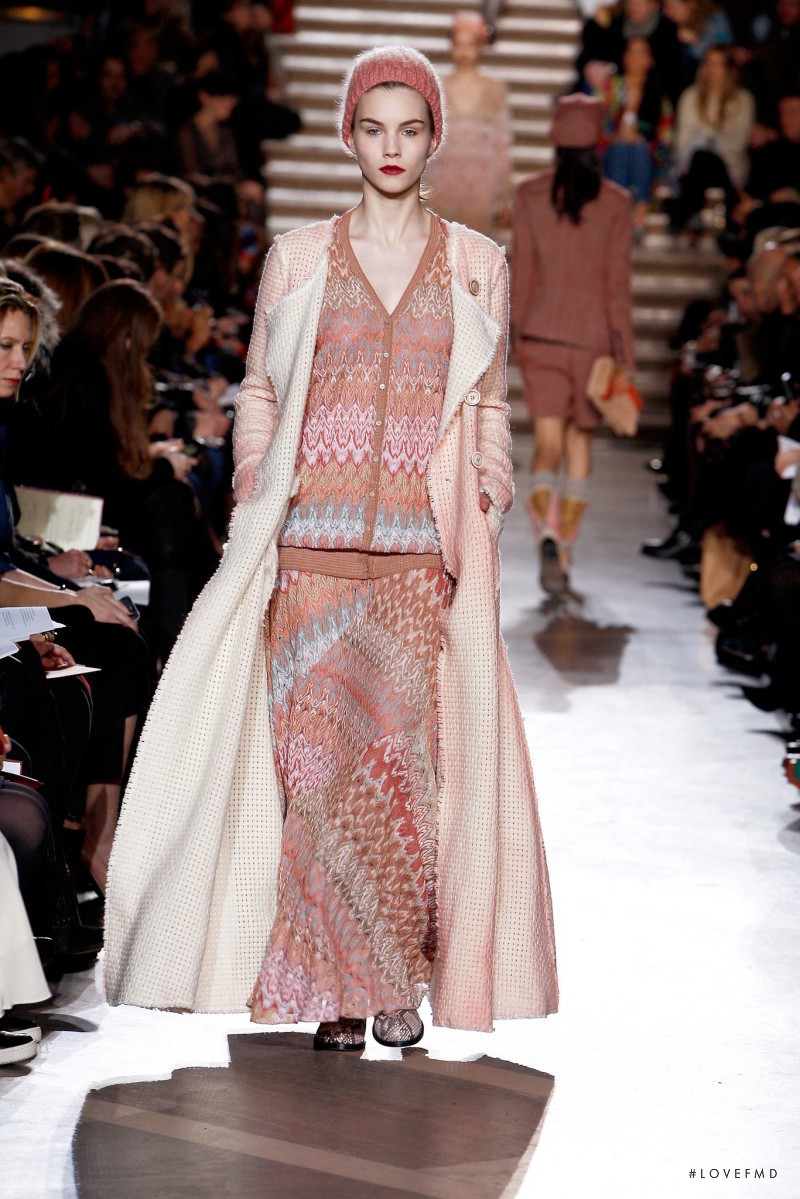 Julija Steponaviciute featured in  the Missoni fashion show for Autumn/Winter 2011