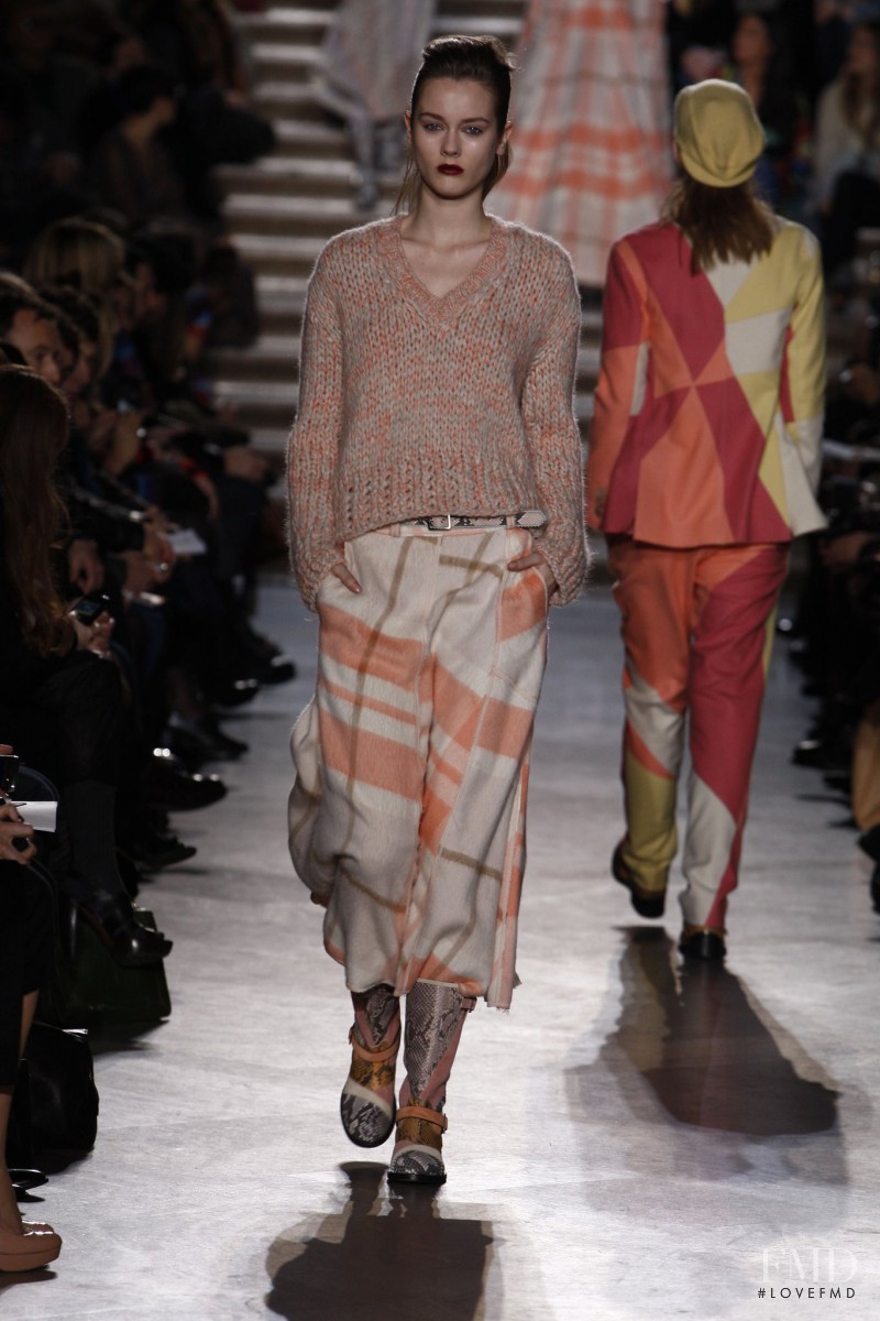 Monica Jablonczky featured in  the Missoni fashion show for Autumn/Winter 2011