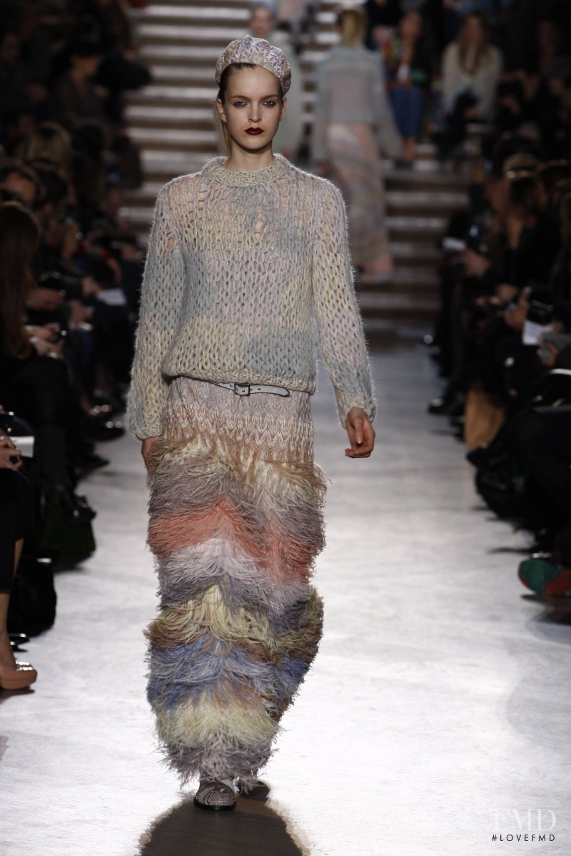 Mirte Maas featured in  the Missoni fashion show for Autumn/Winter 2011