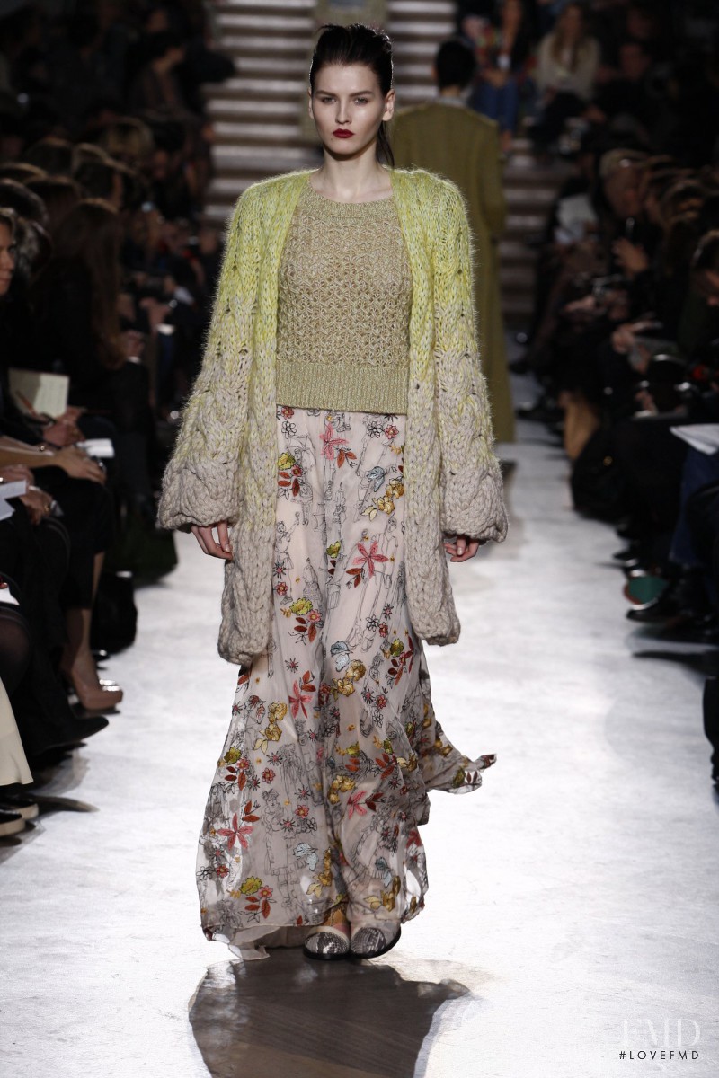 Katlin Aas featured in  the Missoni fashion show for Autumn/Winter 2011