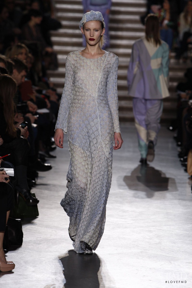 Emily Baker featured in  the Missoni fashion show for Autumn/Winter 2011