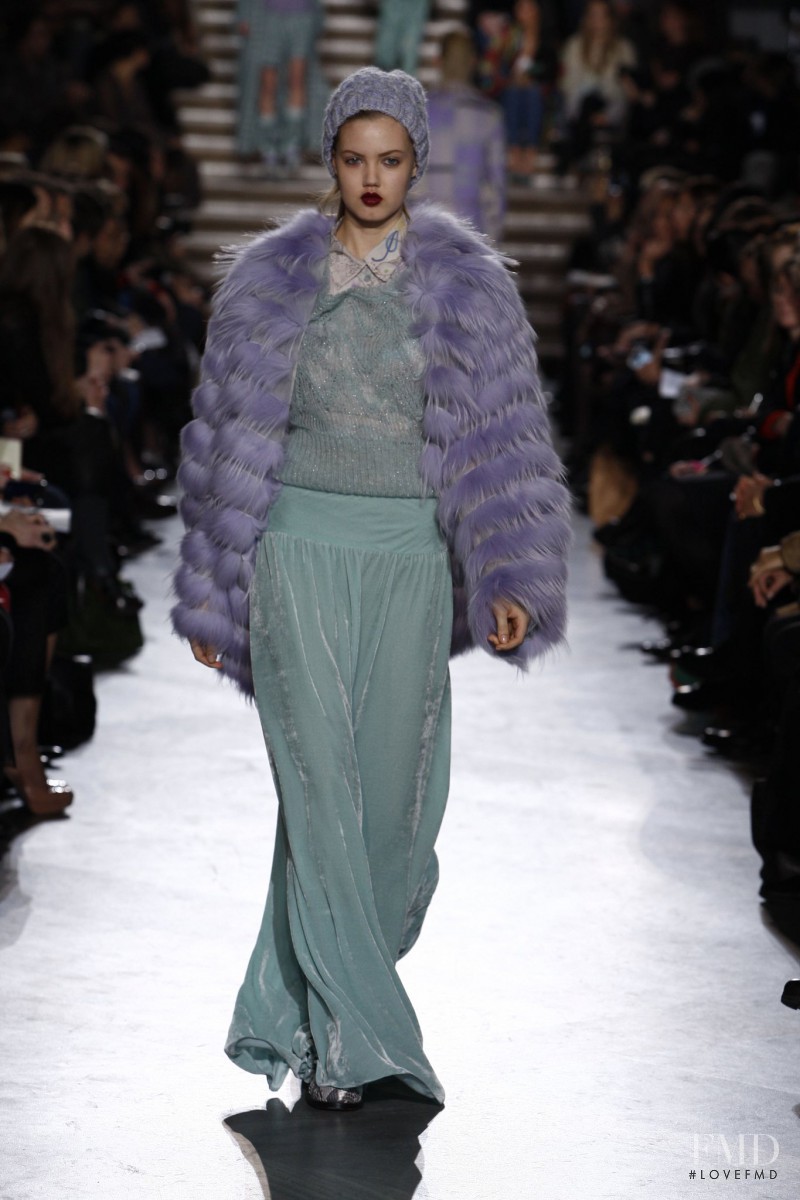 Lindsey Wixson featured in  the Missoni fashion show for Autumn/Winter 2011