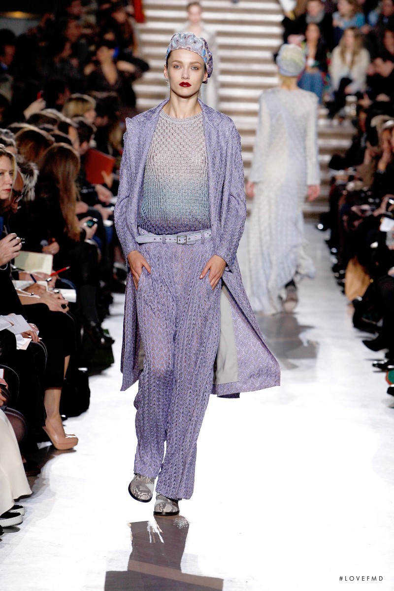 Karmen Pedaru featured in  the Missoni fashion show for Autumn/Winter 2011