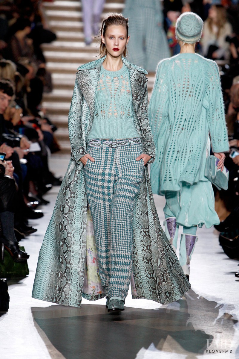 Marike Le Roux featured in  the Missoni fashion show for Autumn/Winter 2011