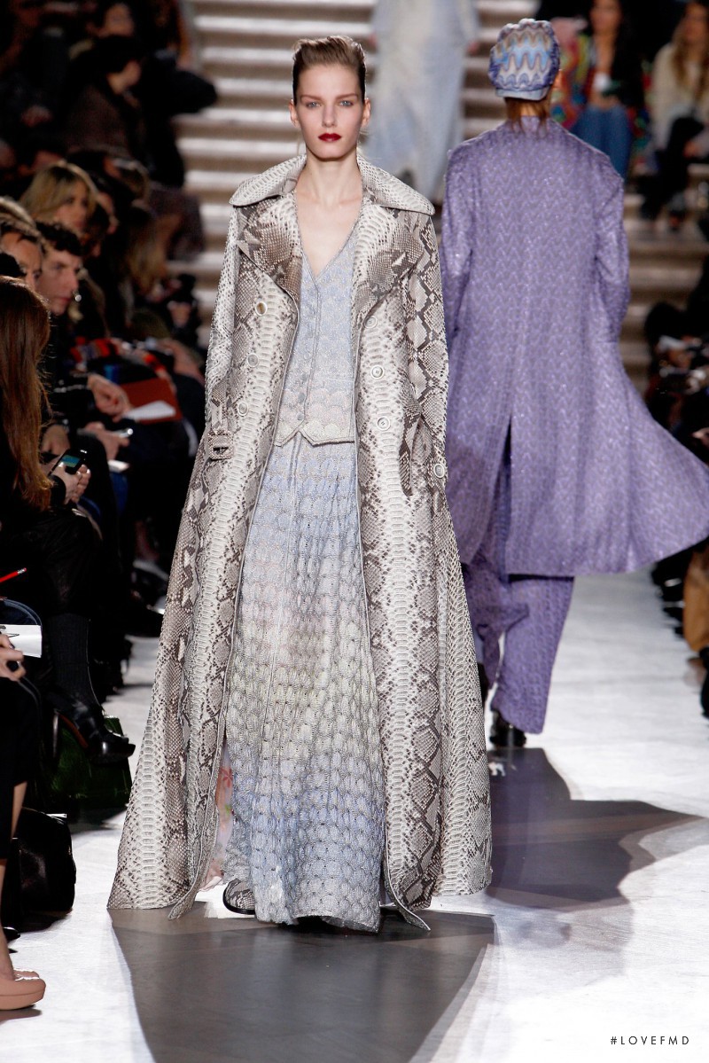 Marique Schimmel featured in  the Missoni fashion show for Autumn/Winter 2011