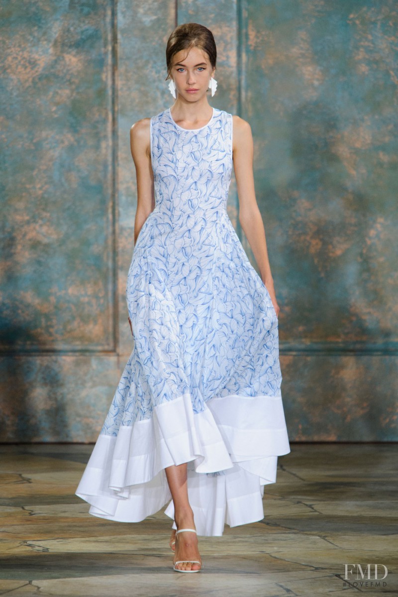 Ria Serebryakova featured in  the Tory Burch fashion show for Spring/Summer 2016