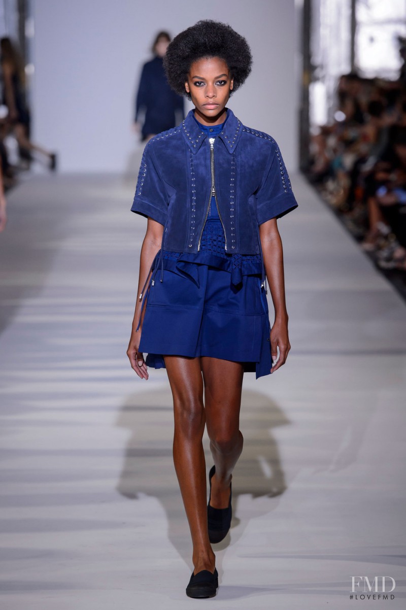 Karly Loyce featured in  the Diesel Black Gold fashion show for Spring/Summer 2016