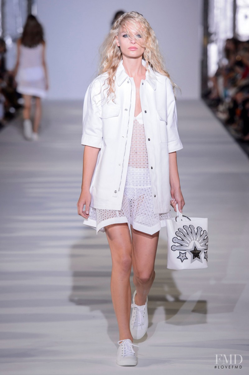 Frederikke Sofie Falbe-Hansen featured in  the Diesel Black Gold fashion show for Spring/Summer 2016