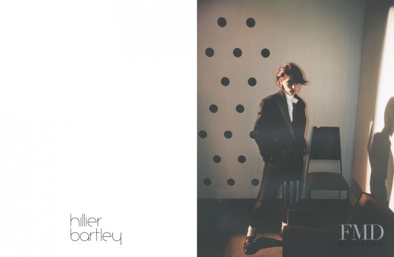 Aida Blue Becheanu featured in  the Hillier Bartley advertisement for Autumn/Winter 2015