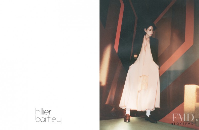 Aida Blue Becheanu featured in  the Hillier Bartley advertisement for Autumn/Winter 2015