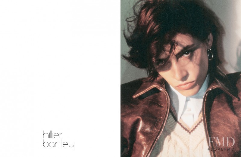 Aida Blue Becheanu featured in  the Hillier Bartley advertisement for Autumn/Winter 2015