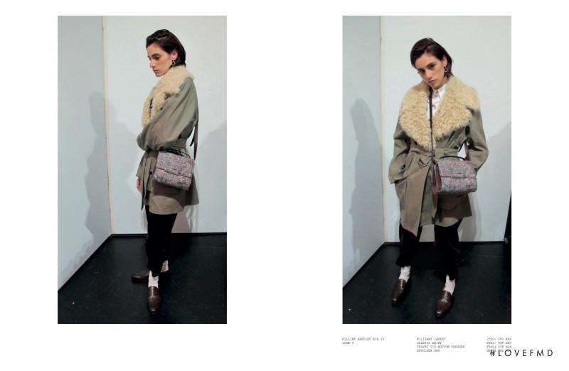 Aida Blue Becheanu featured in  the Hillier Bartley lookbook for Autumn/Winter 2015