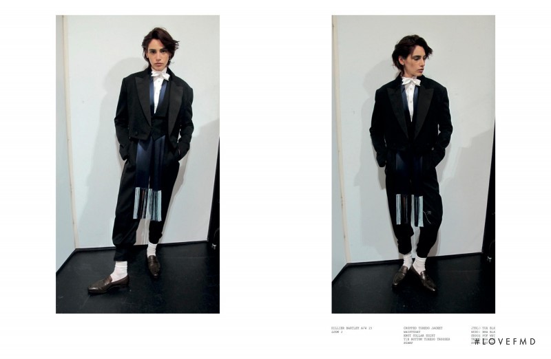 Aida Blue Becheanu featured in  the Hillier Bartley lookbook for Autumn/Winter 2015