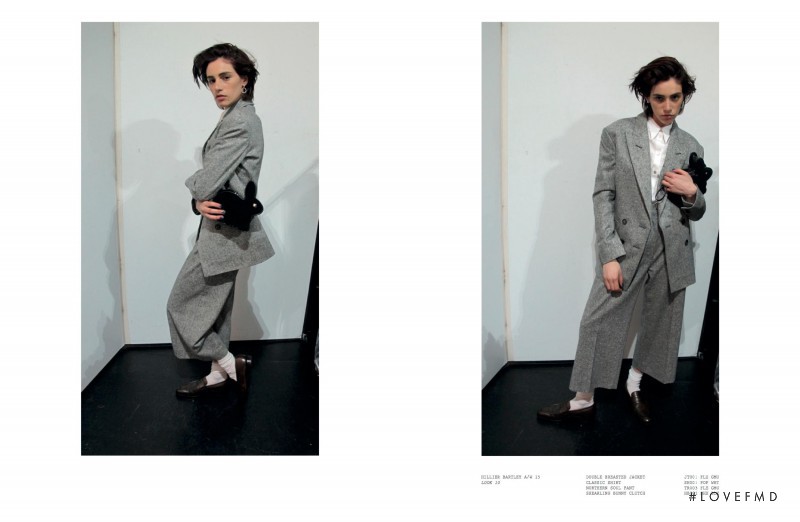 Aida Blue Becheanu featured in  the Hillier Bartley lookbook for Autumn/Winter 2015