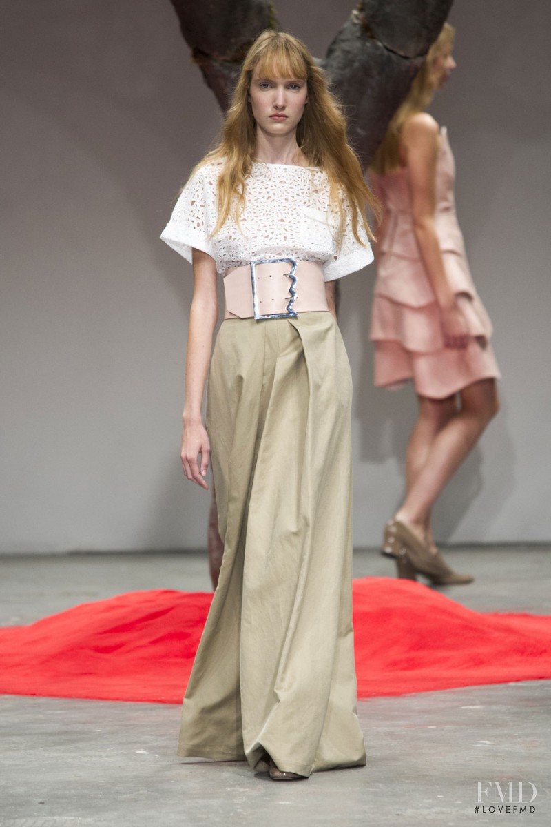 Eva Kaper featured in  the Osman by Osman Yousefzada fashion show for Spring/Summer 2016