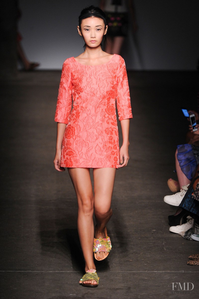 Yi Fei Li featured in  the Tracy Reese fashion show for Spring/Summer 2015