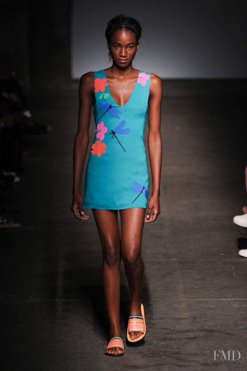 Janica Compte featured in  the Tracy Reese fashion show for Spring/Summer 2015
