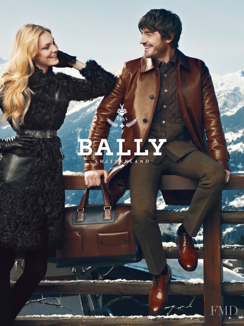 Caroline Trentini featured in  the Bally advertisement for Fall 2012