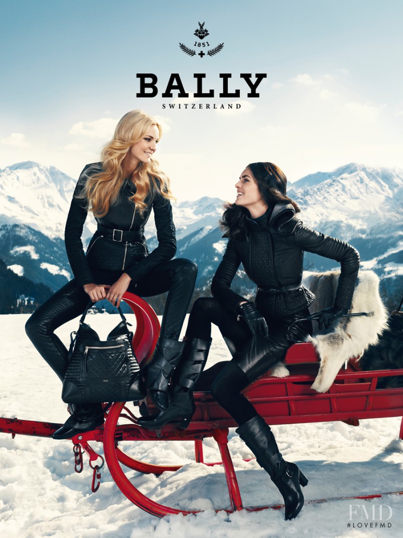 Caroline Trentini featured in  the Bally advertisement for Fall 2012
