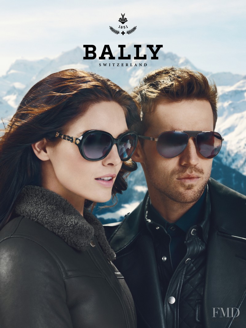 Hilary Rhoda featured in  the Bally advertisement for Fall 2012