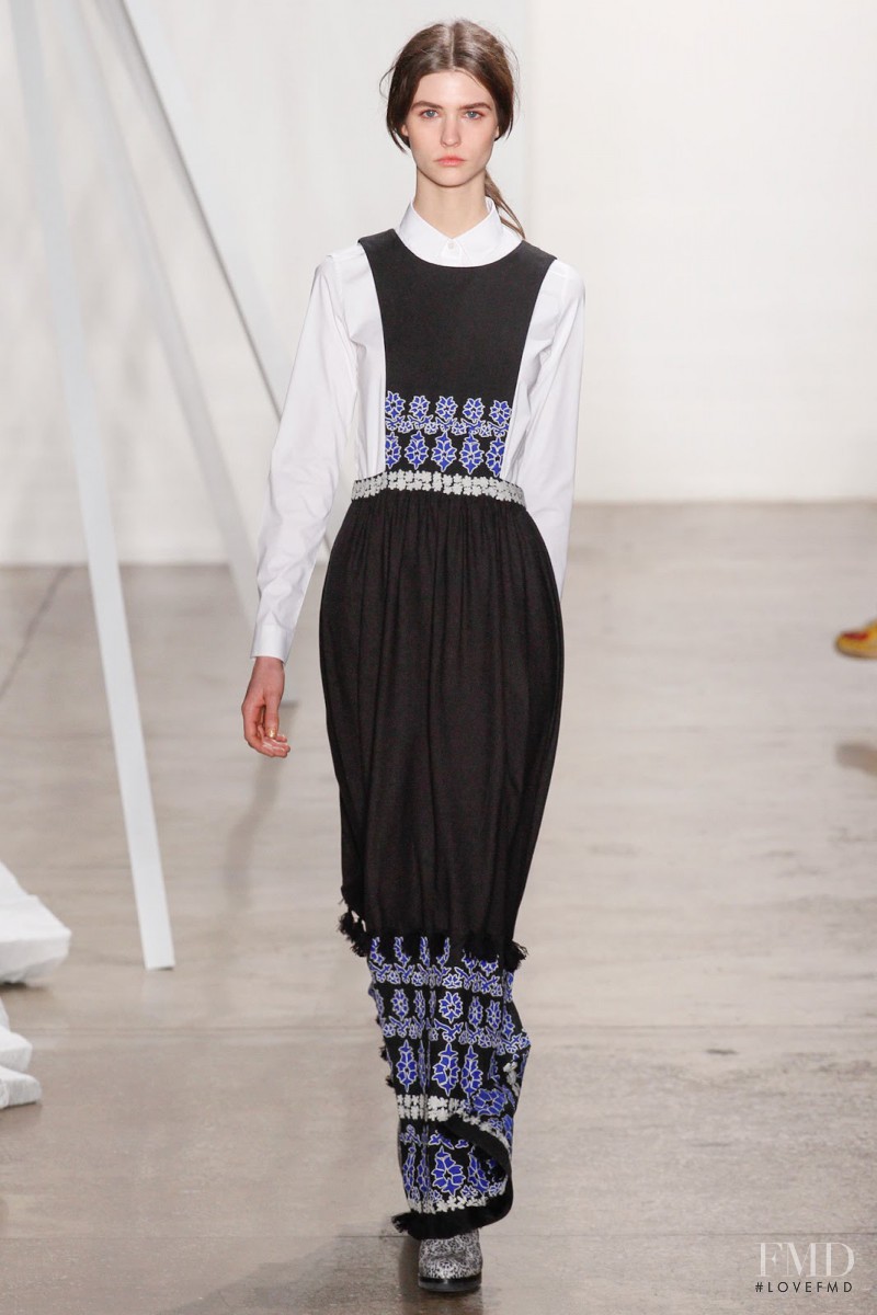 Manon Leloup featured in  the SUNO fashion show for Autumn/Winter 2013
