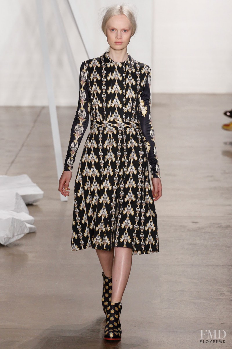Steffi Soede featured in  the SUNO fashion show for Autumn/Winter 2013