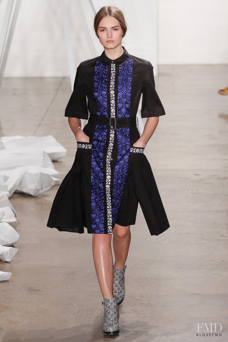 Agne Konciute featured in  the SUNO fashion show for Autumn/Winter 2013