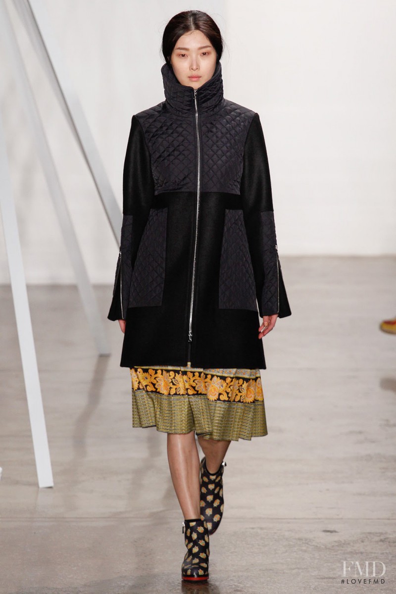 Sung Hee Kim featured in  the SUNO fashion show for Autumn/Winter 2013