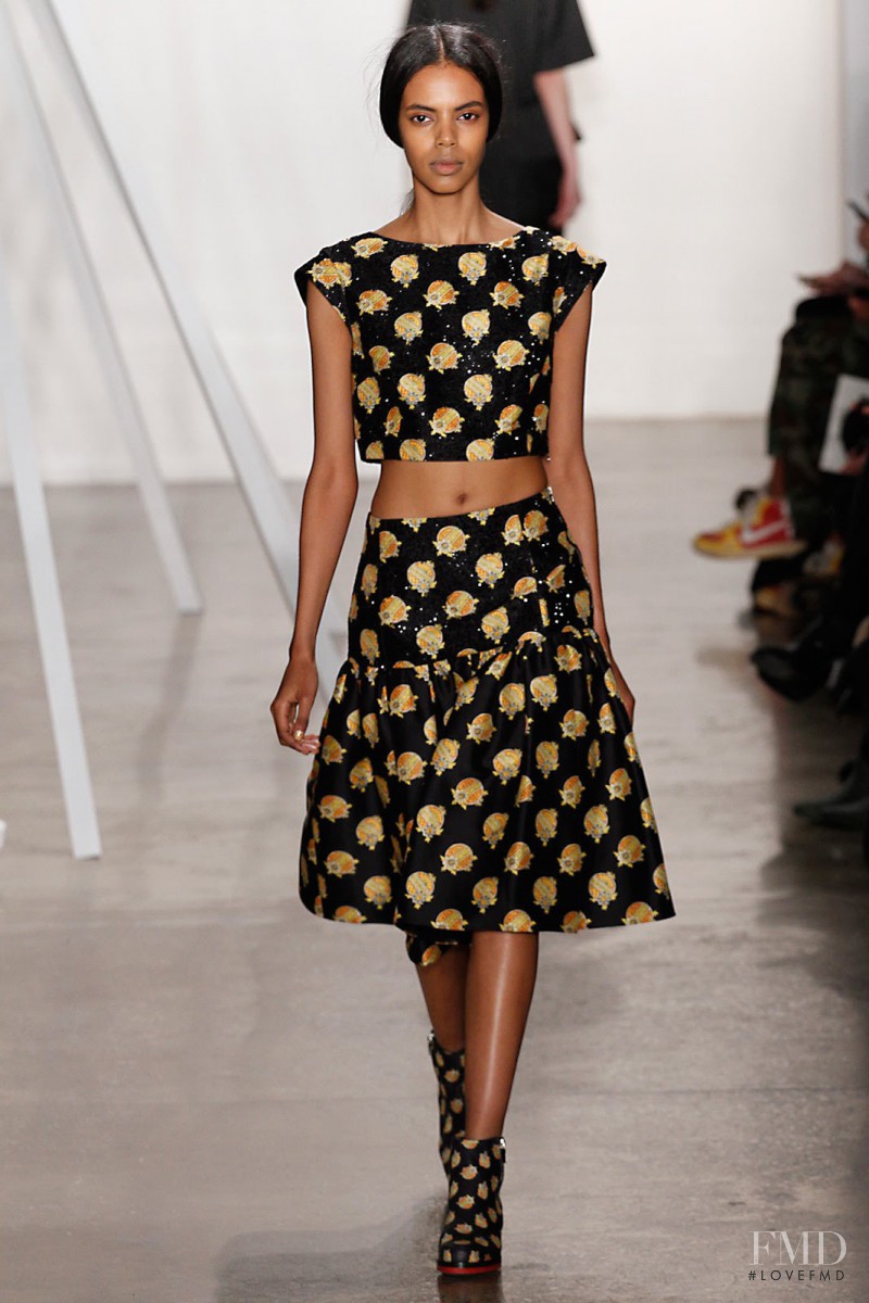 Grace Mahary featured in  the SUNO fashion show for Autumn/Winter 2013