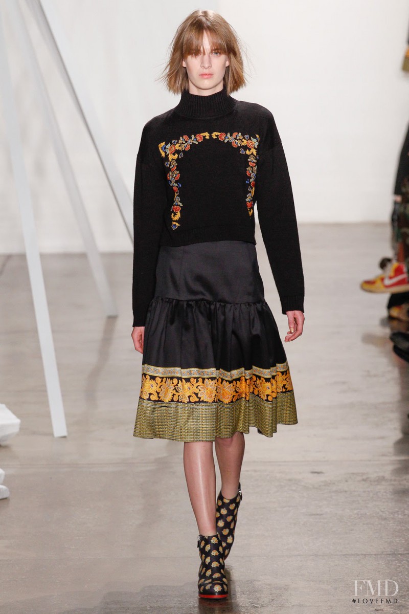 Ashleigh Good featured in  the SUNO fashion show for Autumn/Winter 2013