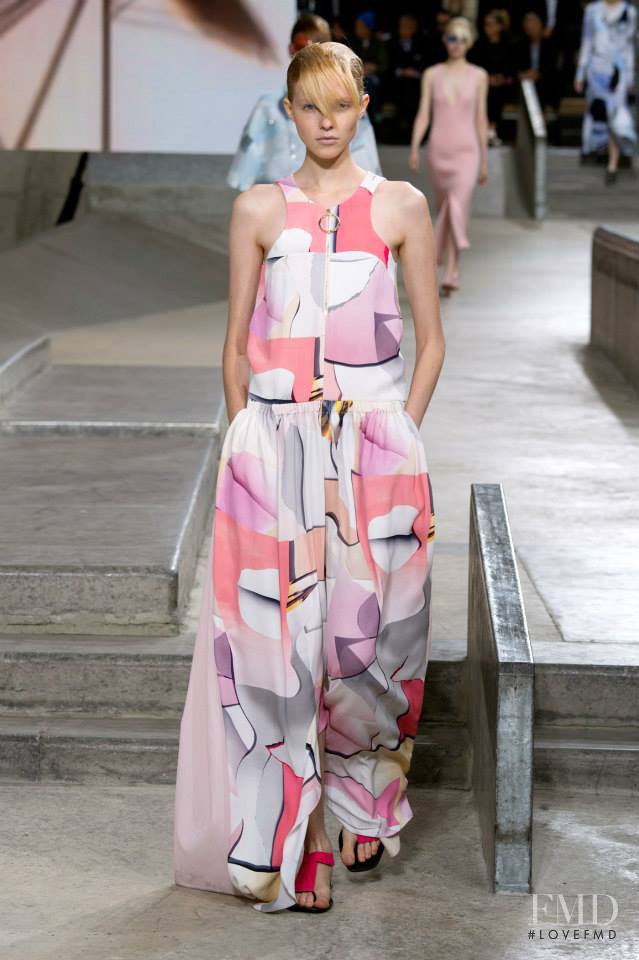 Kimi Nastya Zhidkova featured in  the Kenzo fashion show for Spring/Summer 2015