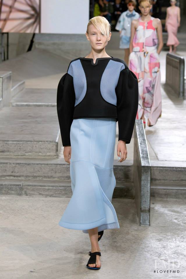 Maja Salamon featured in  the Kenzo fashion show for Spring/Summer 2015