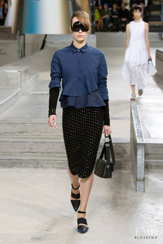 Taya Ermoshkina featured in  the Kenzo fashion show for Spring/Summer 2015