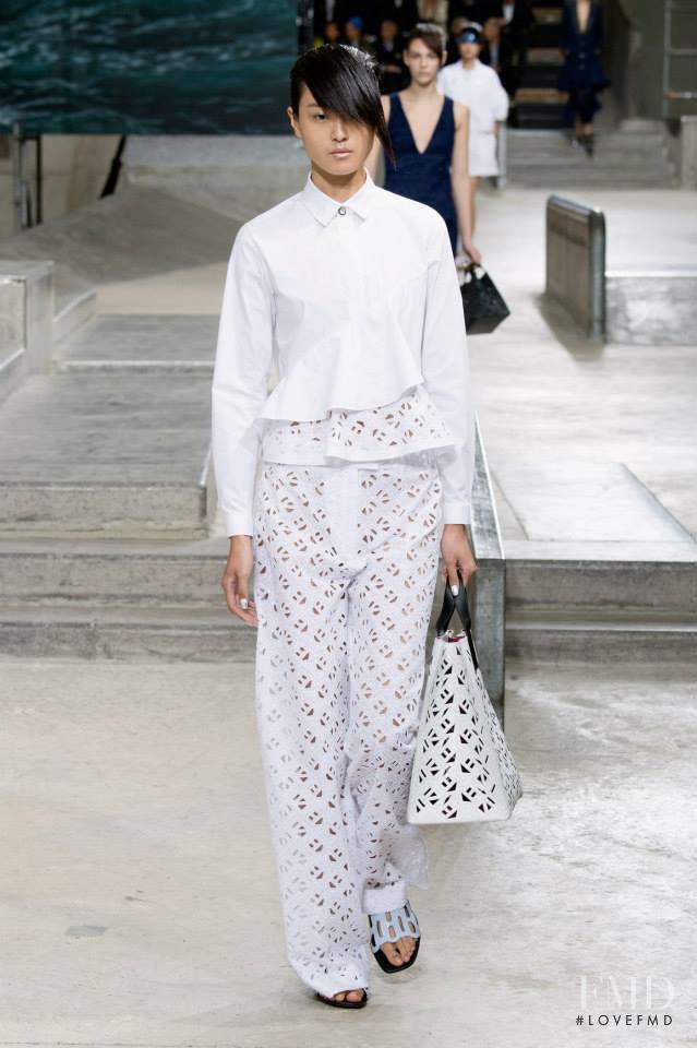 Yue Han featured in  the Kenzo fashion show for Spring/Summer 2015