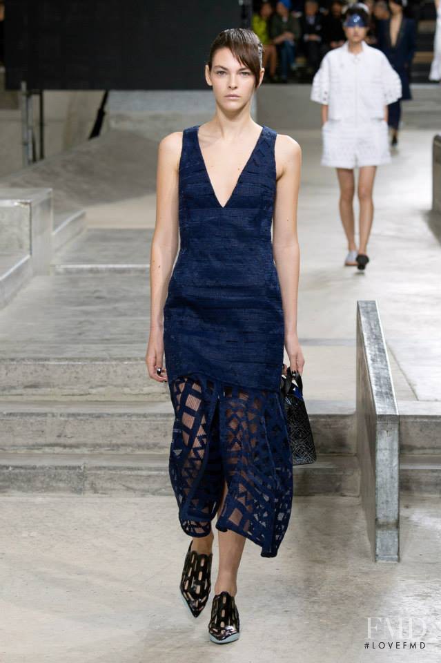 Vittoria Ceretti featured in  the Kenzo fashion show for Spring/Summer 2015