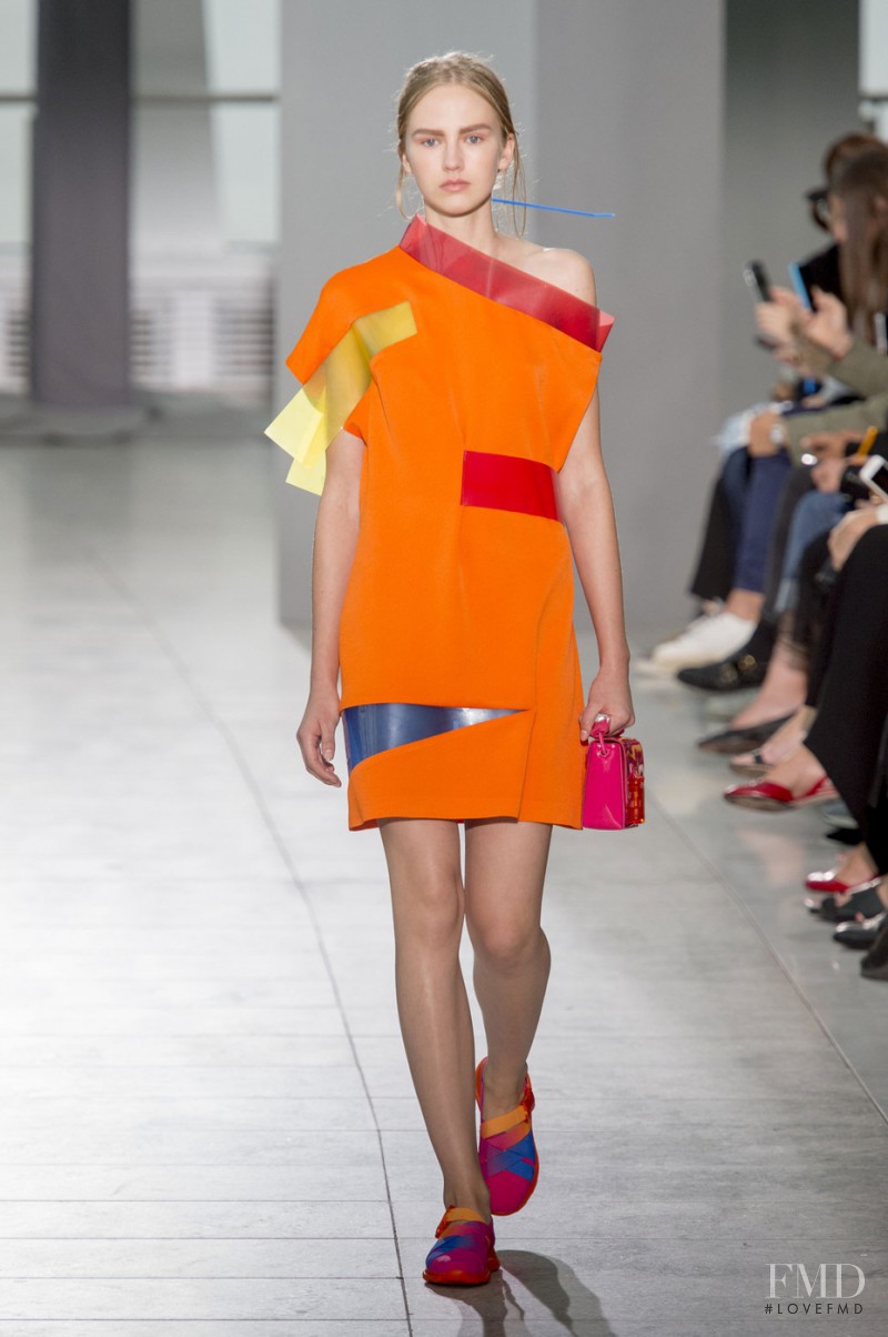 Paula Galecka featured in  the Christopher Kane fashion show for Spring/Summer 2016